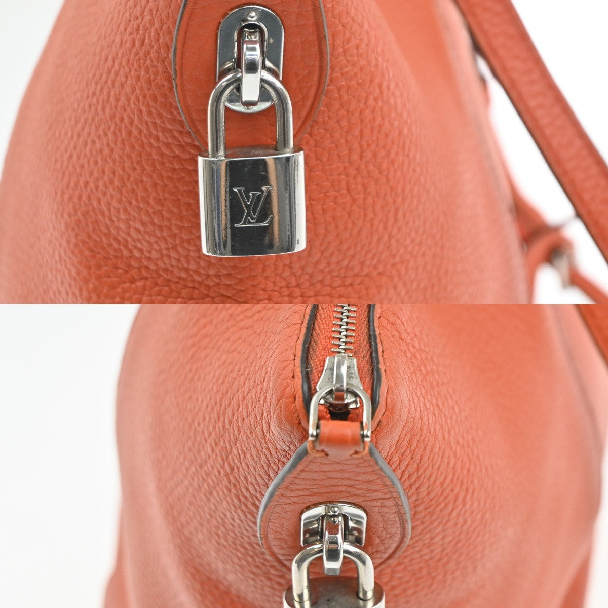 LOUIS VUITTON Parnassea Lockit MM Shoulder Hand Bag Leather OE France 603MA352
