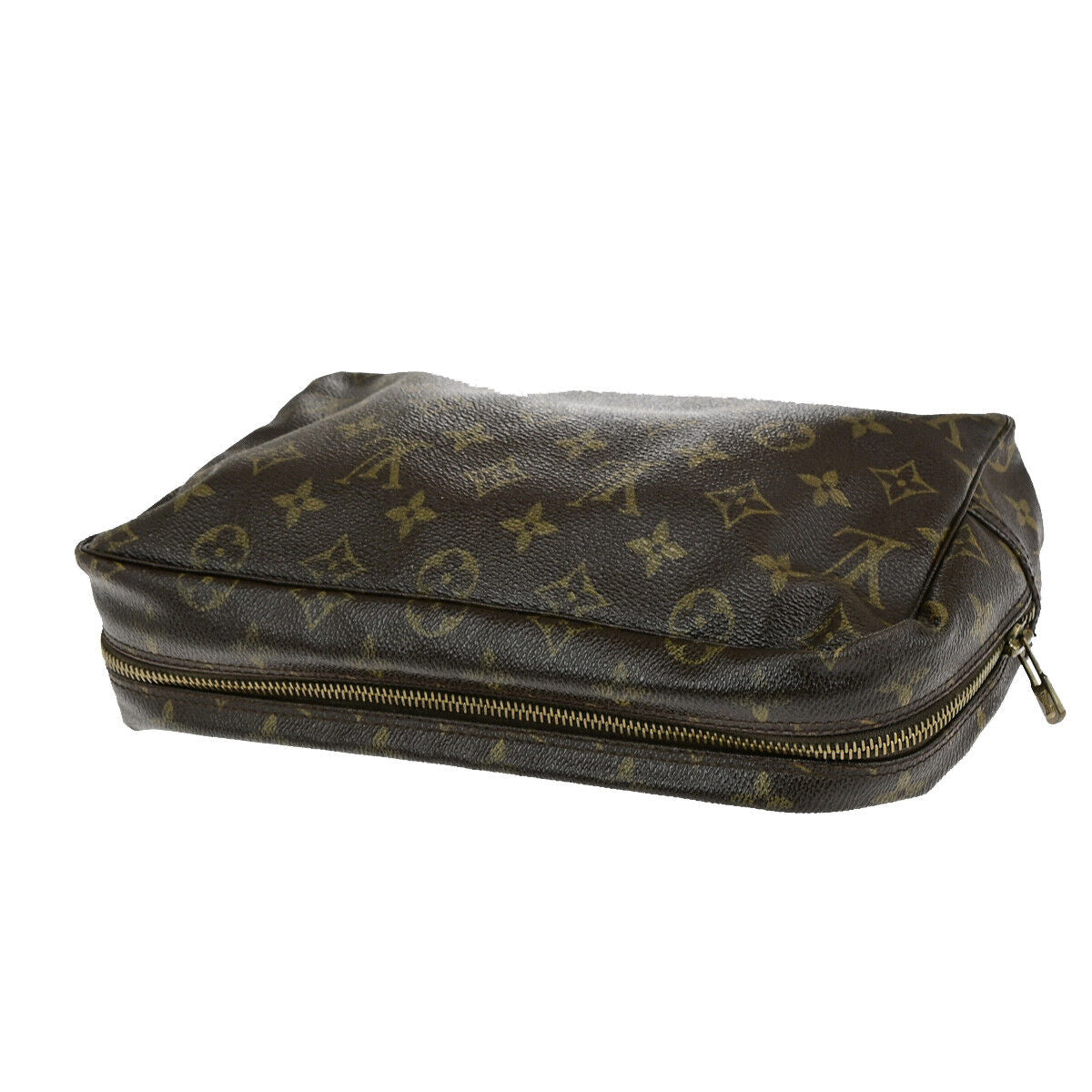 LOUIS VUITTON Trousse Toilette 28 Clutch Hand Bag Monogram Brown M47522 67SJ559
