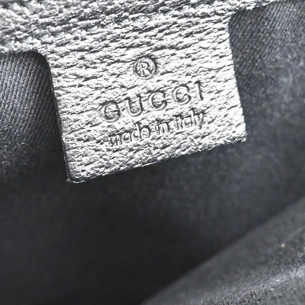 Gucci GG  Pattern Nailhead Tote Hand Bag Black Canvas Leather Italy 31SA080
