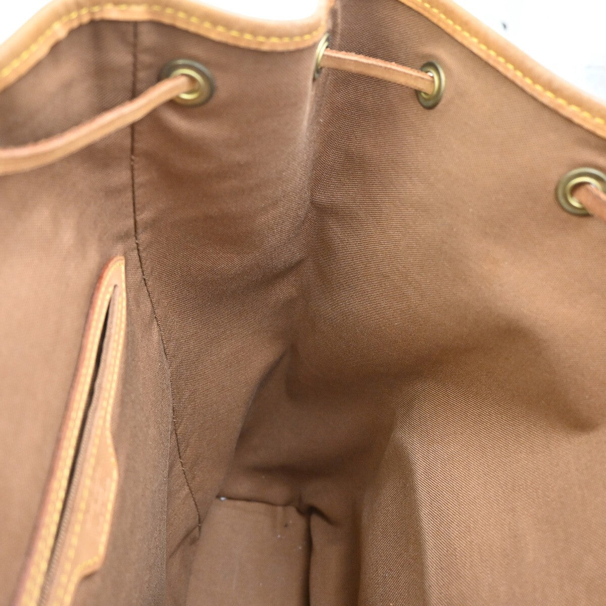 LOUIS VUITTON Montsouris GM Backpack Bag Monogram Leather Brown M51135 14EE287
