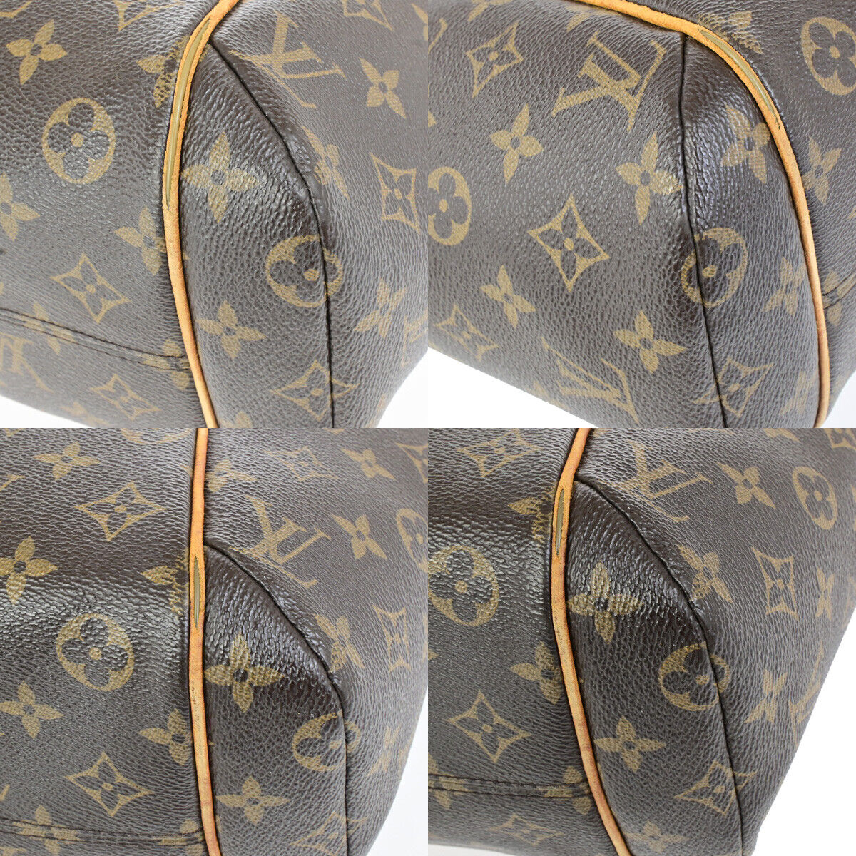 LOUIS VUITTON Logo Totally PM Shoulder Bag Monogram Leather Brown M56688 67YG752
