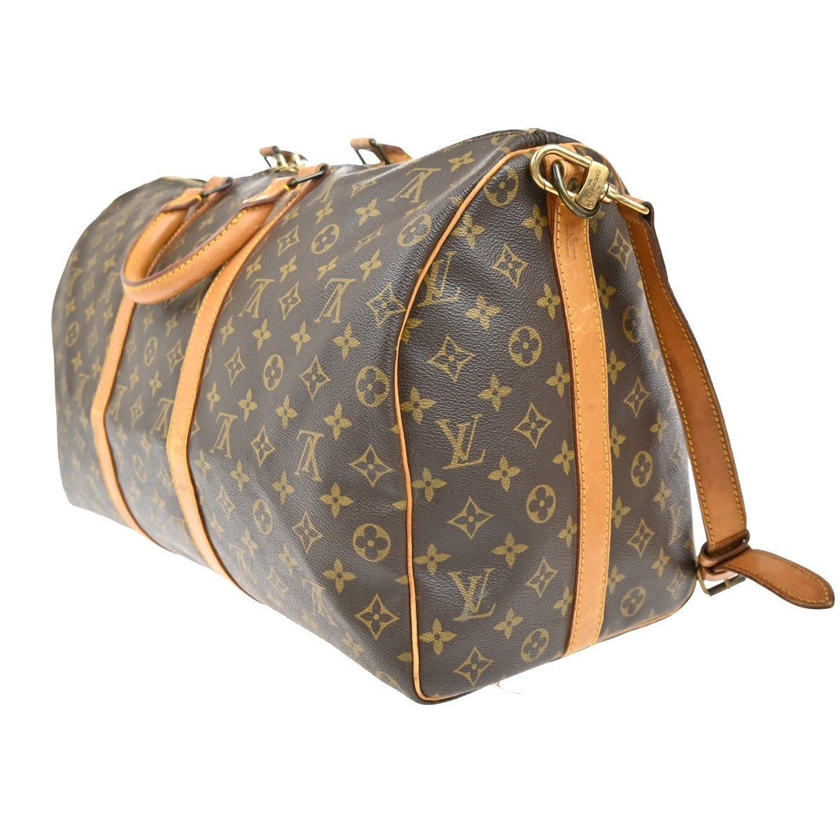 LOUIS VUITTON Keepall Bandouliere 50 2Way Hand Bag Monogram Brown M41416 72EF842