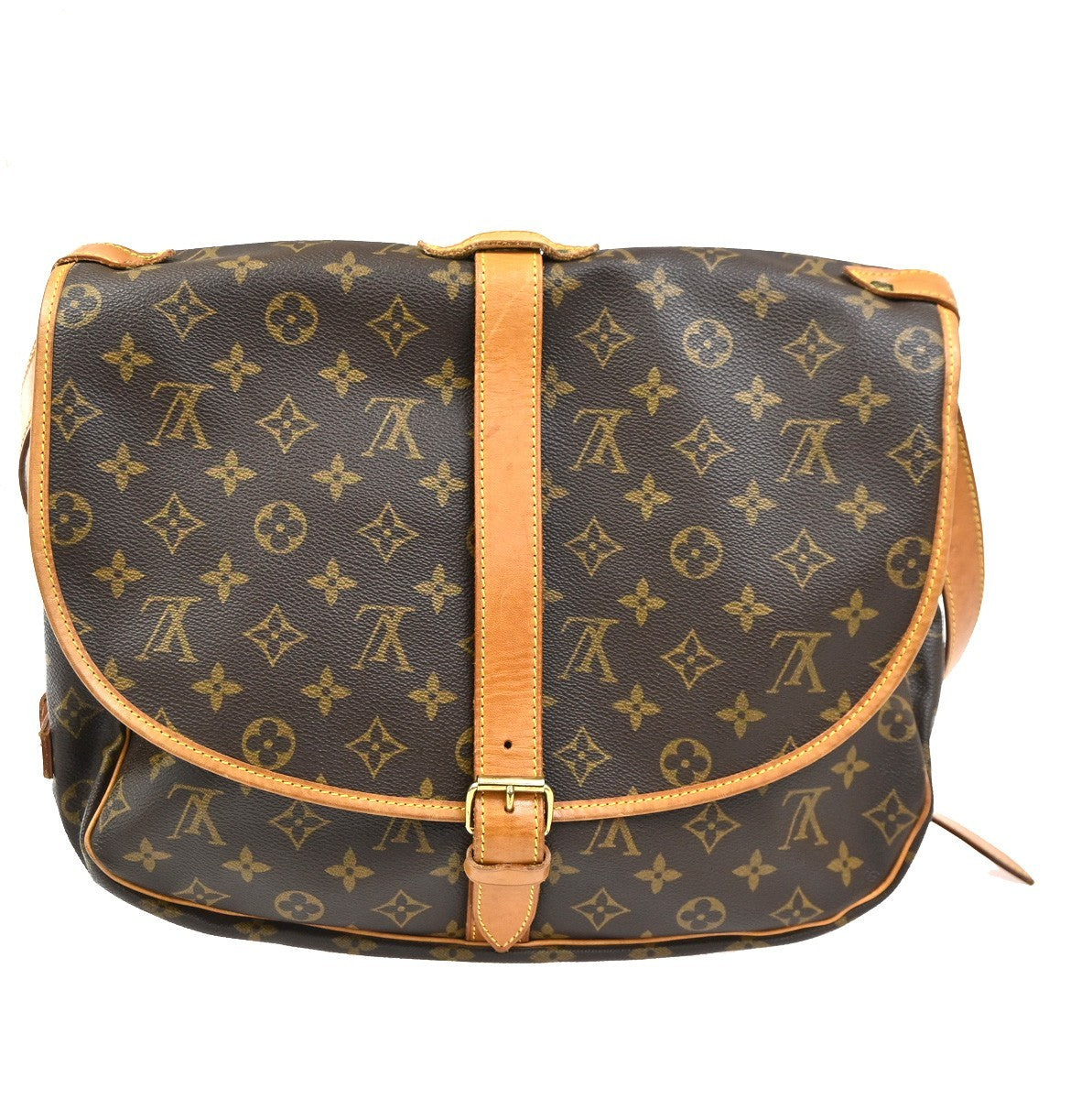 LOUIS VUITTON Saumur 35 Shoulder Bag Monogram Leather BN France M42254 72KC321