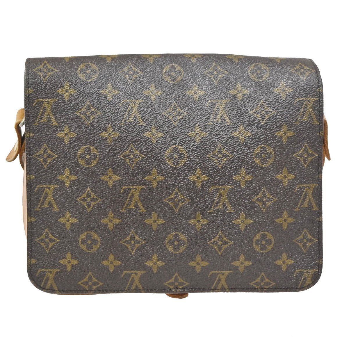 LOUIS VUITTON Cartouchiere GM Shoulder Bag Monogram Leather Brown M51252 65CA752