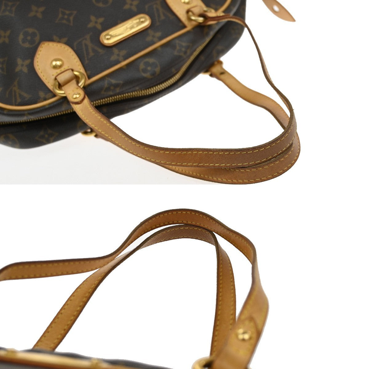 LOUIS VUITTON Montorgueil PM Shoulder Bag Monogram Leather Brown M95565 50KB423