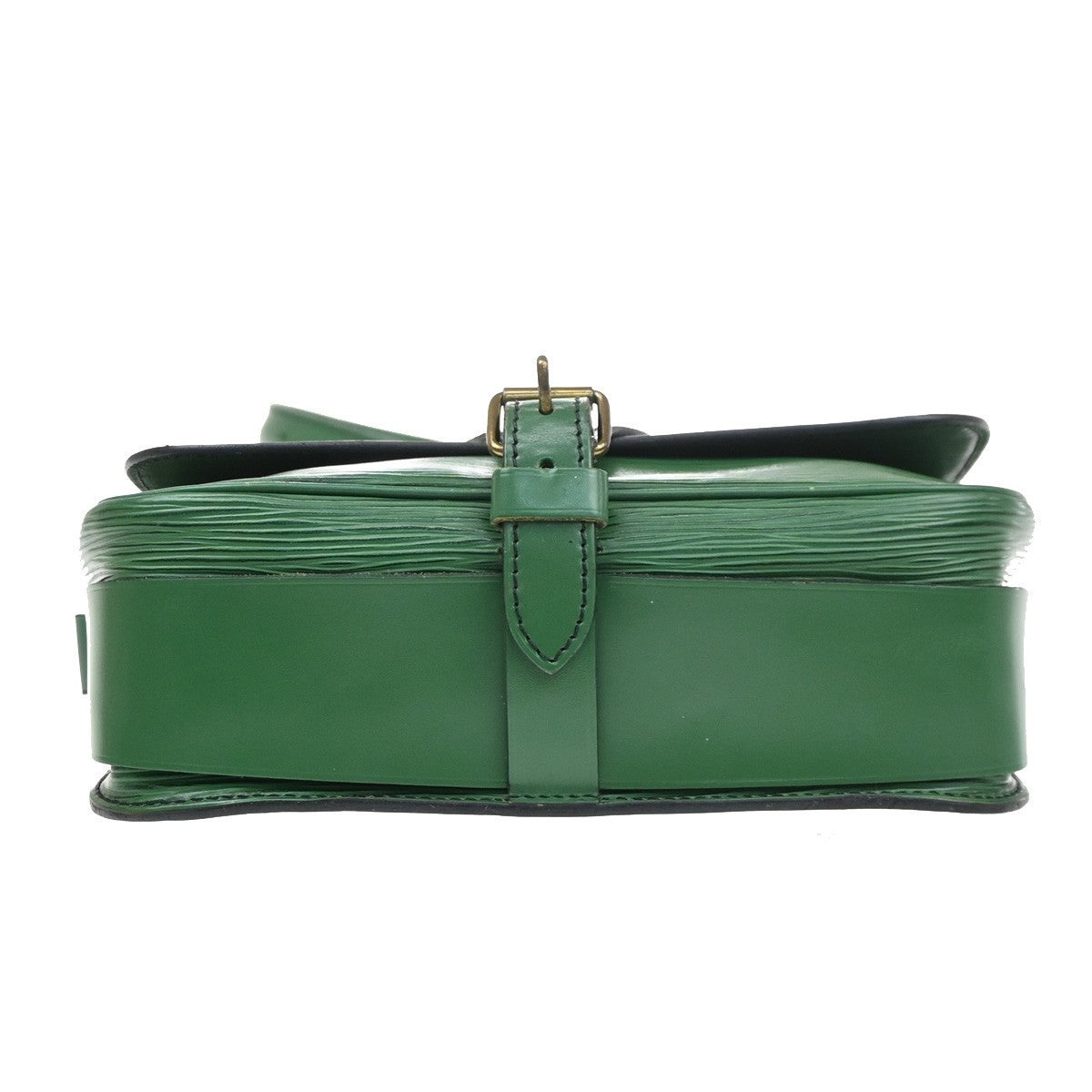 LOUIS VUITTON LV Cartouchiere MM Shoulder Bag Epi Leather Green M52244 80SA155