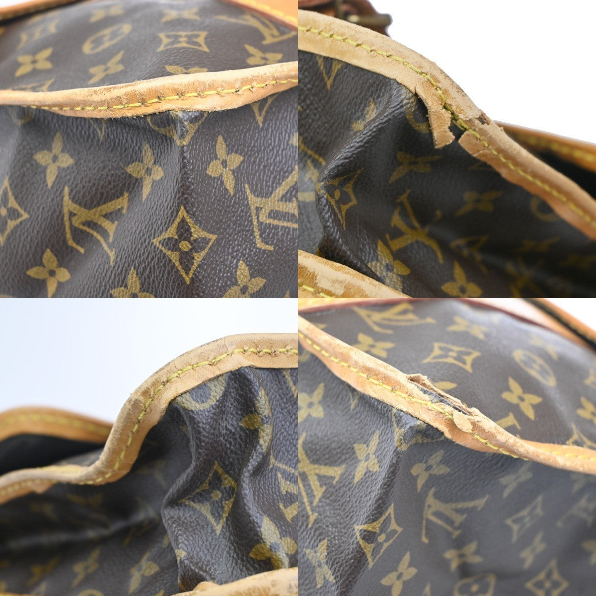 LOUIS VUITTON LV Sac Kleber Shoulder Bag Monogram Leather Brown M58122 76KC406