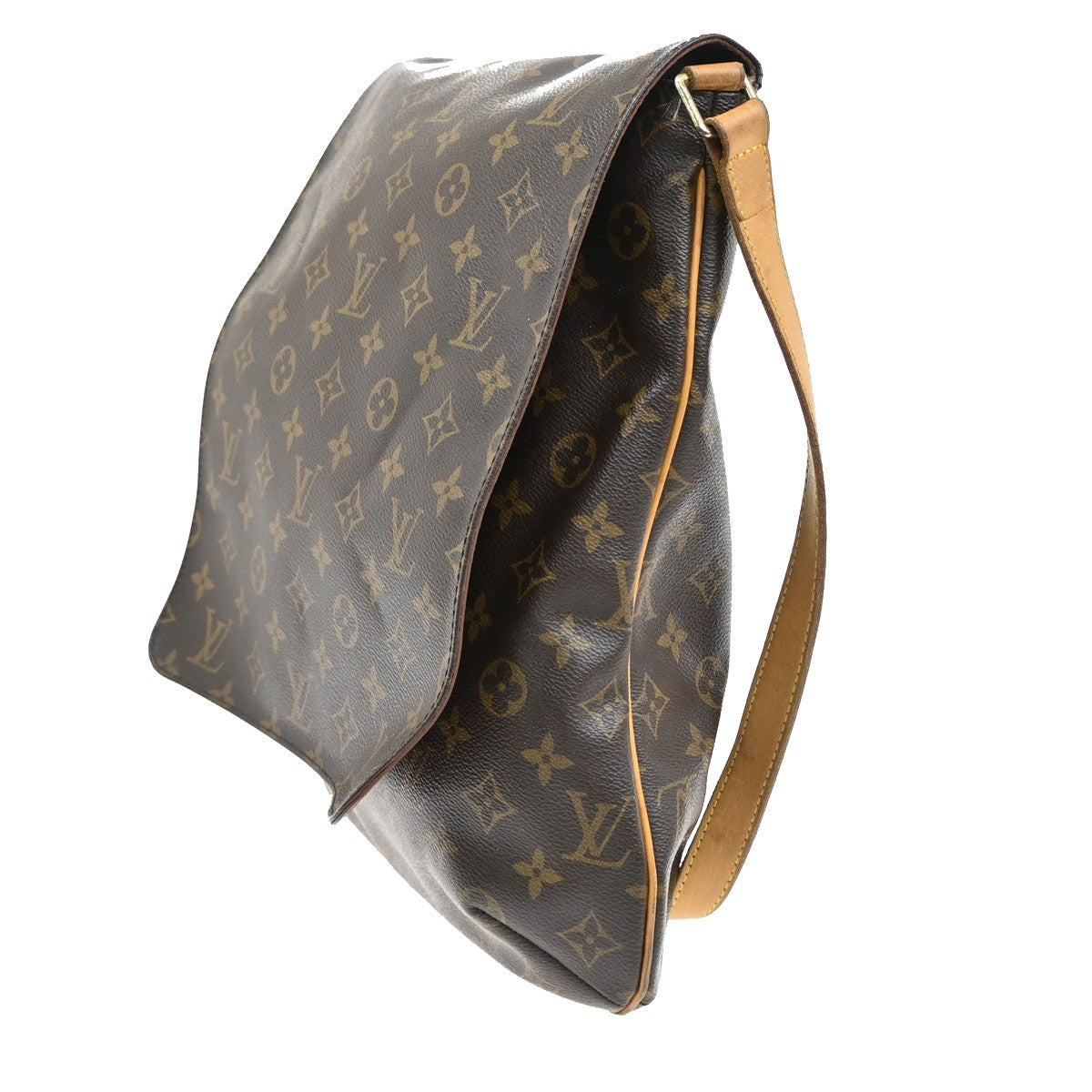 LOUIS VUITTON Musette Shoulder Bag Monogram Leather Brown France M51256 82YH362