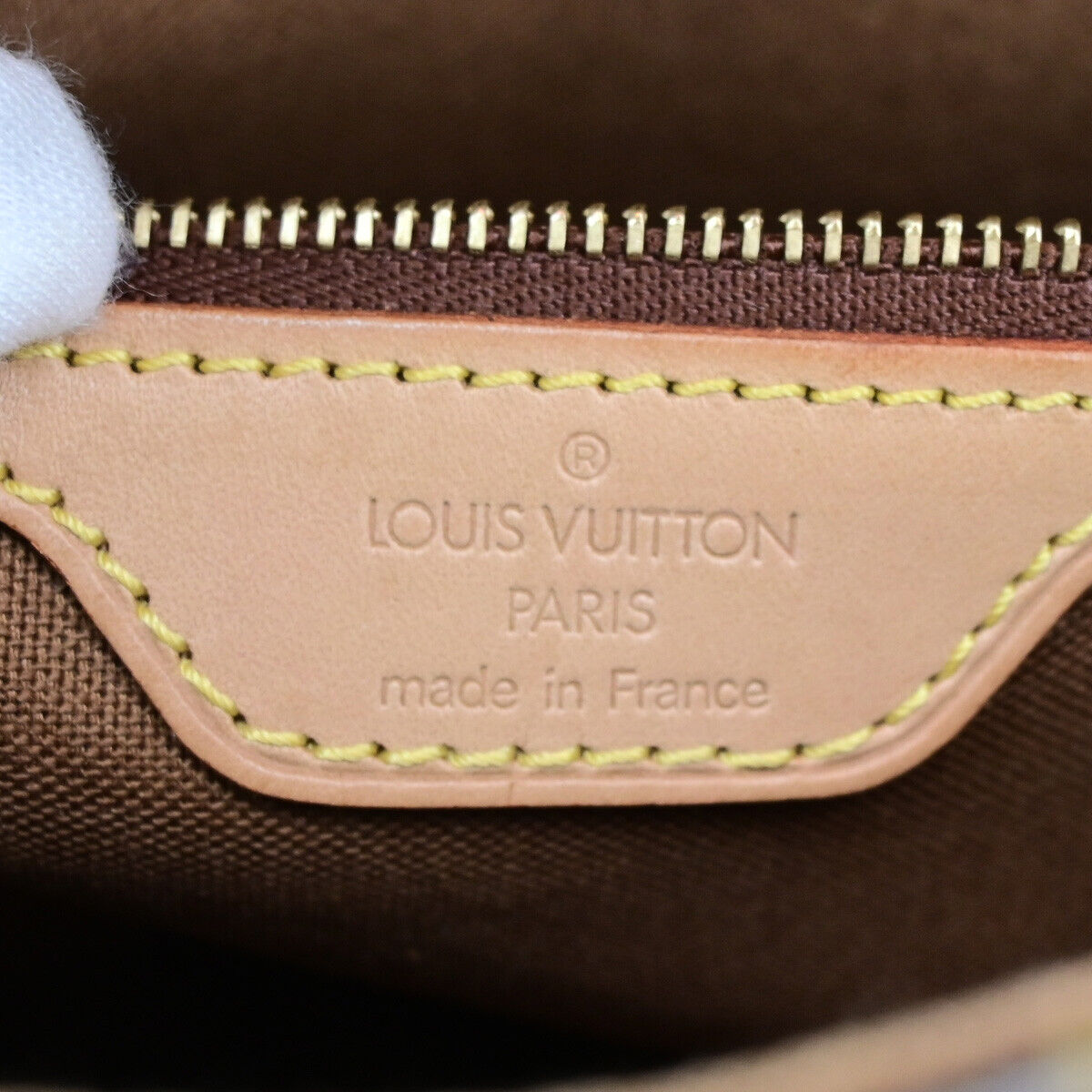 LOUIS VUITTON Mini Looping Hand Bag Monogram Leather Brown France M51147 10YG304