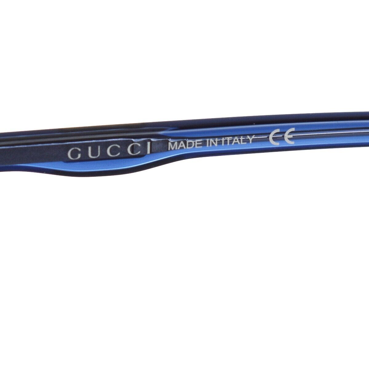 GUCCI Logo Sunglasses Eye Wear Plastic Metal Blue GG0263S 003 Italy 68JH058