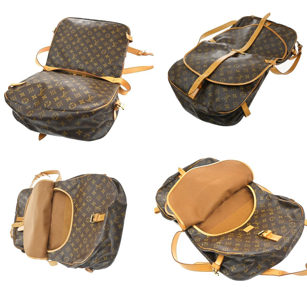 LOUIS VUITTON Saumur 35 Shoulder Bag Monogram Leather BN France M42254 16CA798