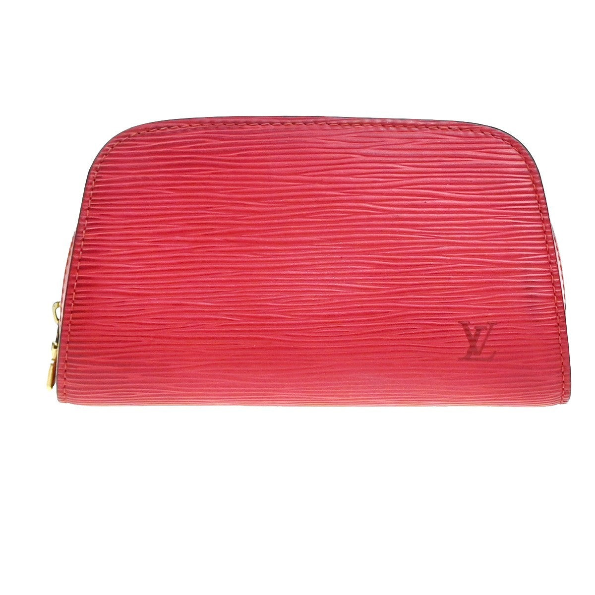 LOUIS VUITTON LV Logo Dauphine PM Pouch Bag Epi Leather Red M48447 02KP604