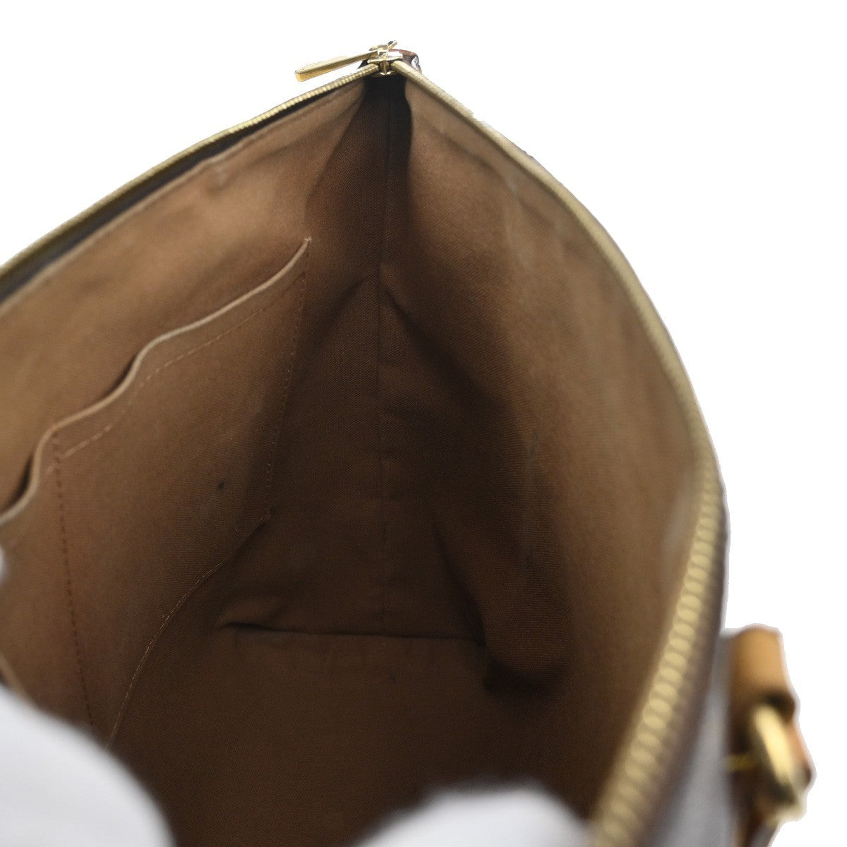 LOUIS VUITTON Logo Totally PM Shoulder Bag Monogram Leather Brown M56688 84CA422
