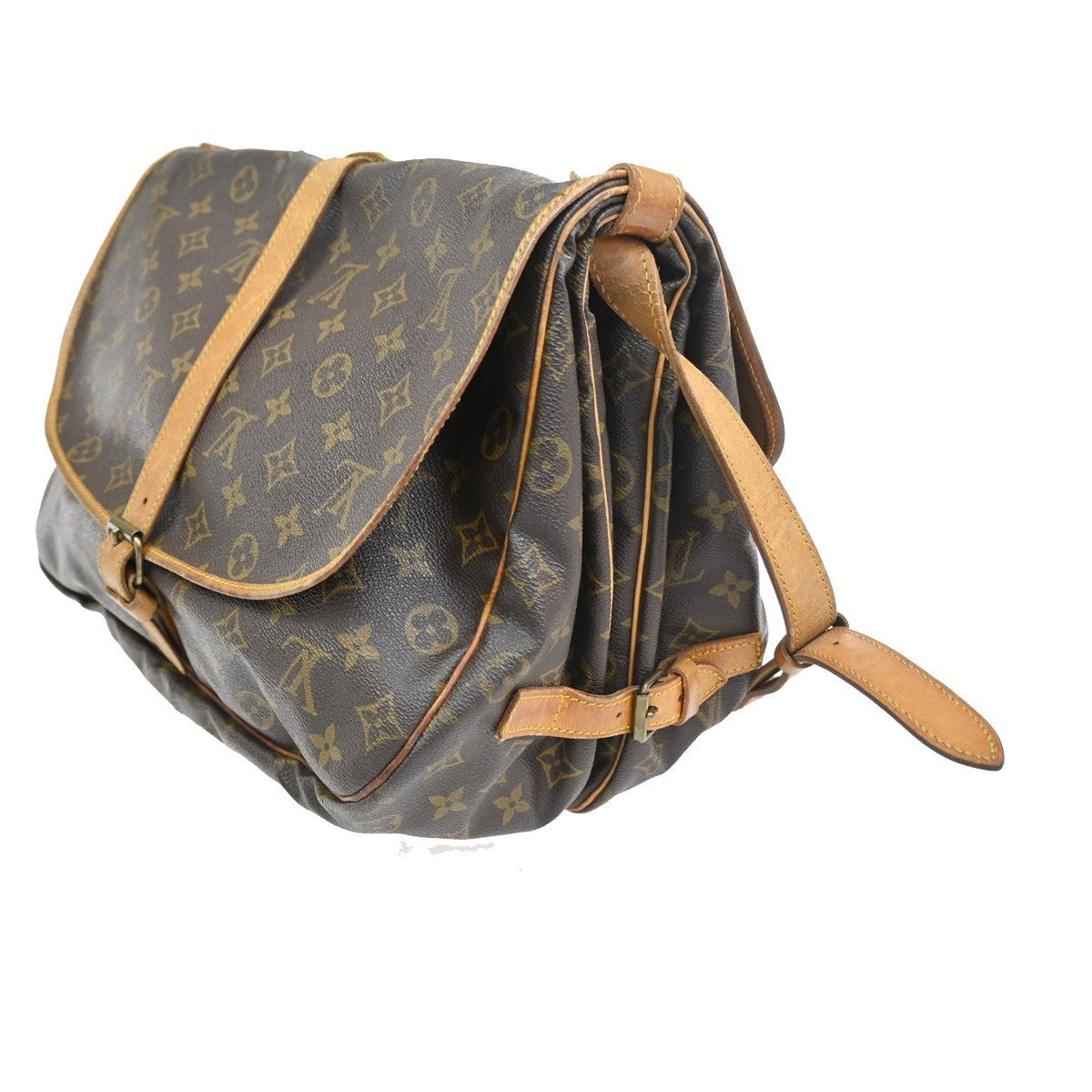 LOUIS VUITTON Saumur 35 Shoulder Bag Monogram Leather BN France M42254 60CA675