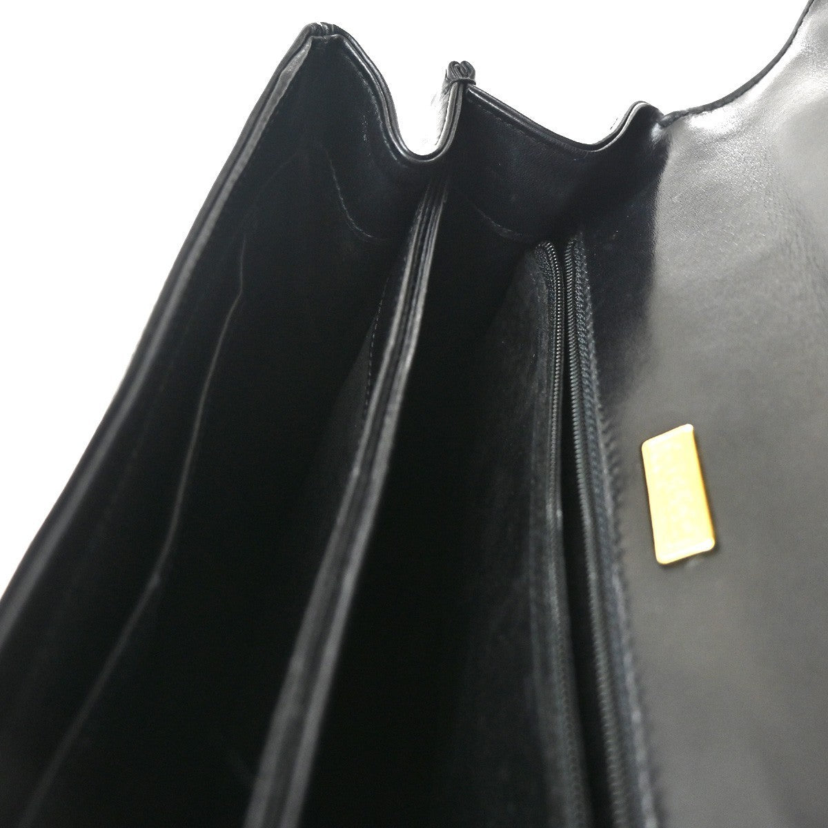 GUCCI Logo Top Handle Hand Bag Leather Black GHW Italy 62KC512