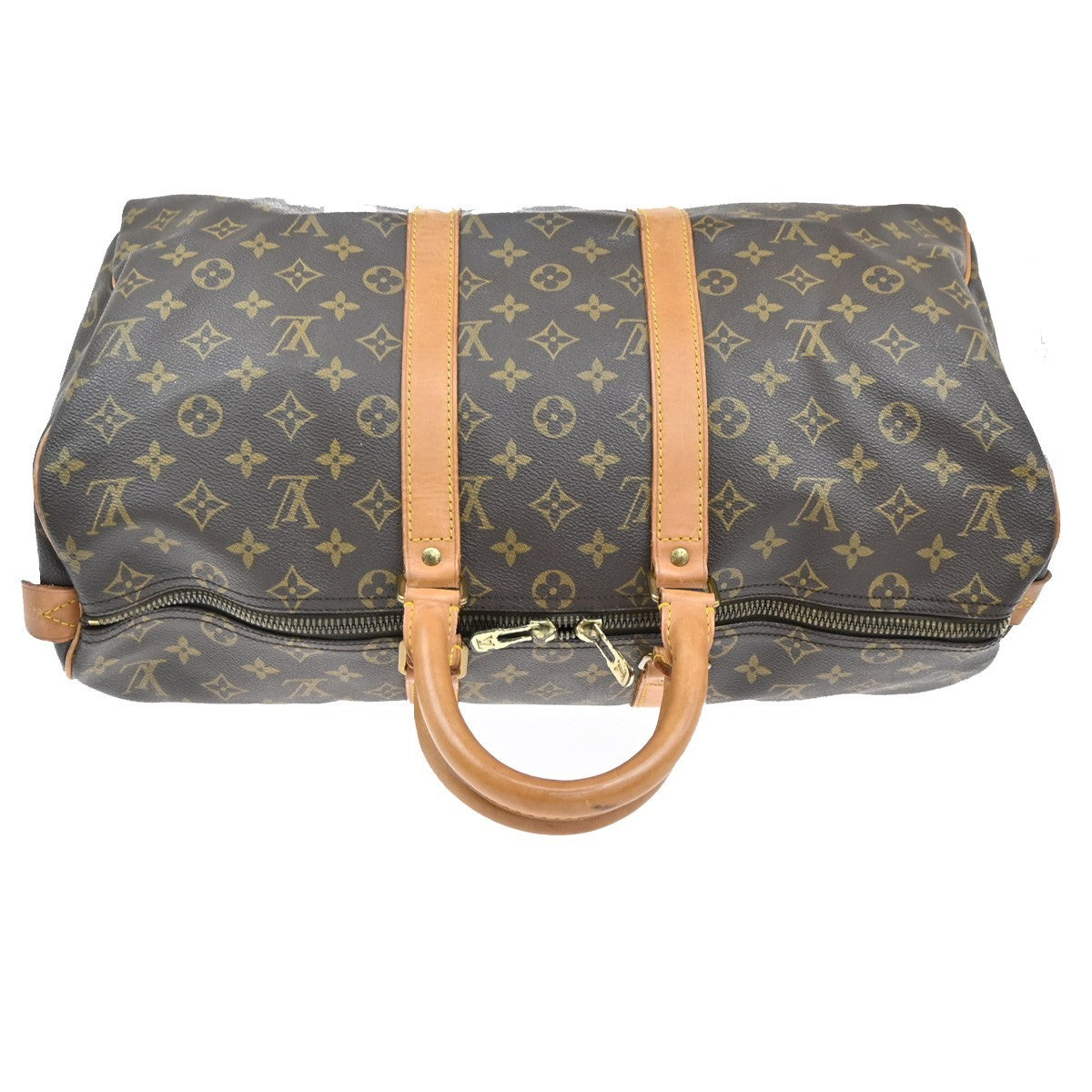 LOUIS VUITTON Keepall 45 Travel Hand Bag Monogram Leather Brown M41428 77KB355