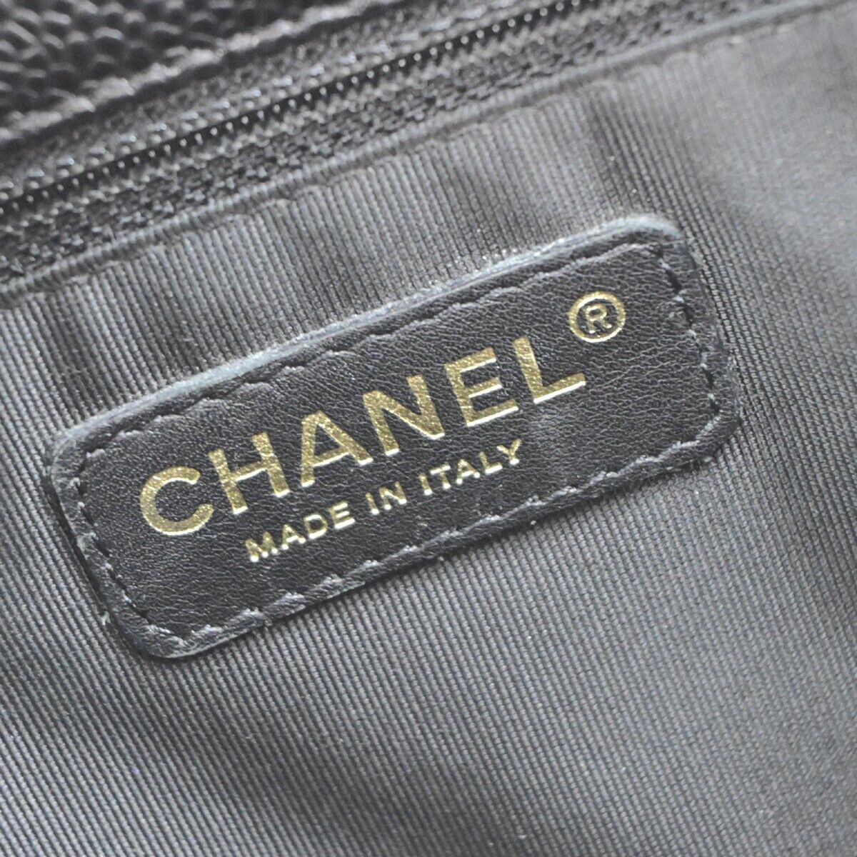 CHANEL CC Logo PST Chain Shoulder Bag Grained Calfskin Leather BK GHW 644RK686