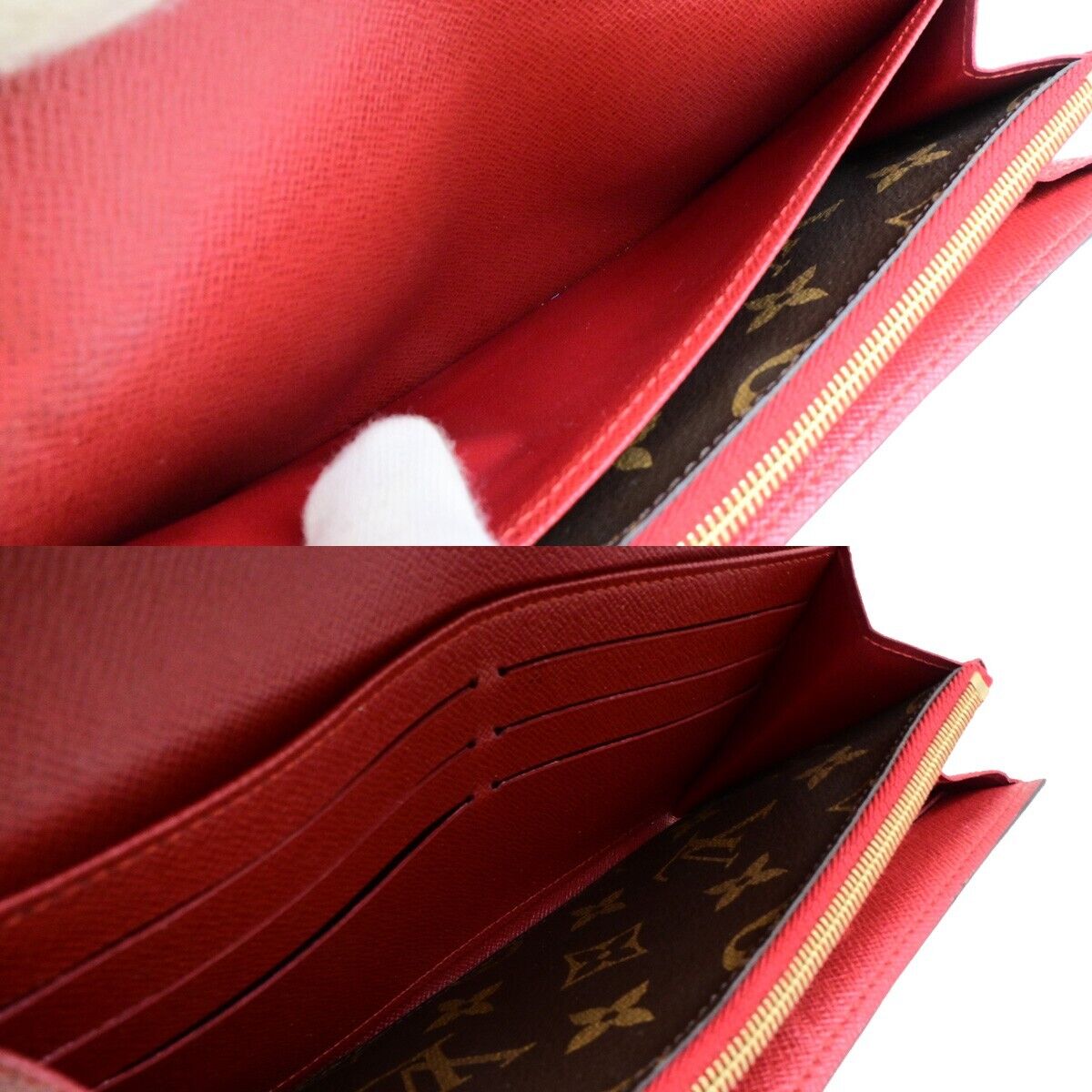 LOUIS VUITTON Portefeuille Sarah Long Wallet Monogram Retiro BN M61184 38ED249