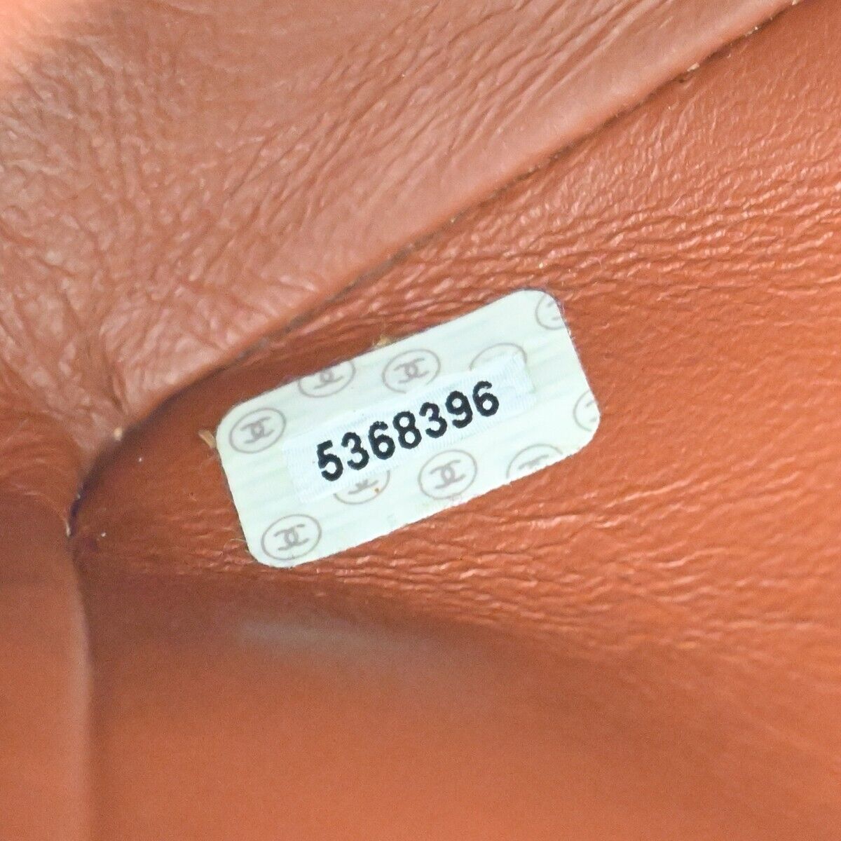 CHANEL CC Matelasse 30 Chain Shoulder Bag Leather Orange Brown Vintage 646HB609