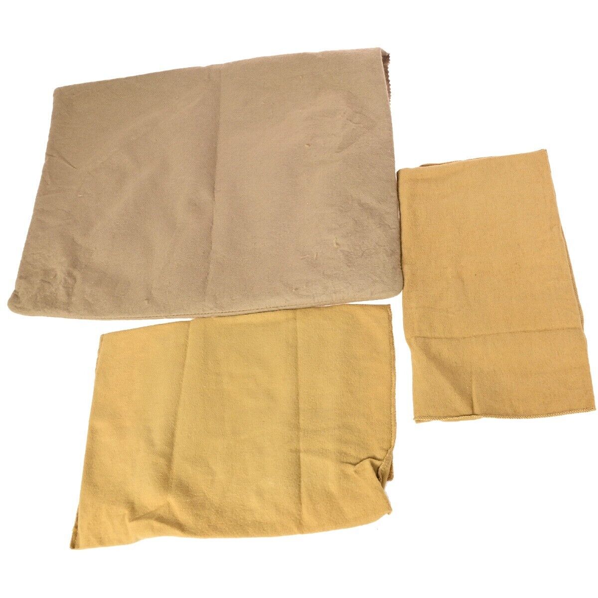 LOUIS VUITTON Logo 10 Set Dust Bag Drawstring Canvas Cotton Beige Brown 09FA767