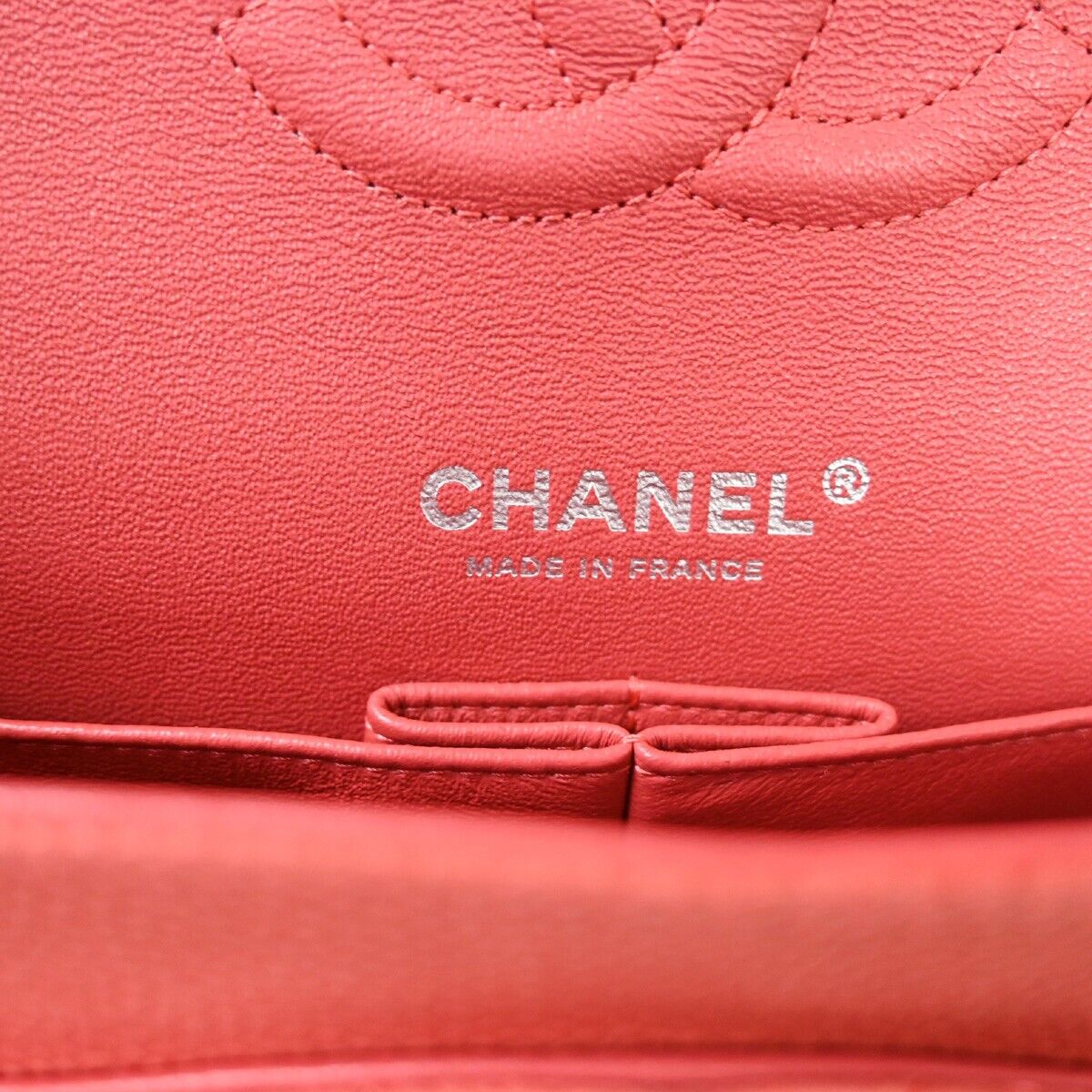 CHANEL CC Matelasse 25 Double Flap Chain Shoulder Bag Caviar Leather PK 227RH636