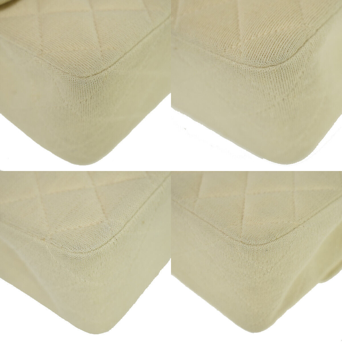 CHANEL CC Matelasse 25 Double Flap Chain Shoulder Bag Canvas Leather IY 332RJ544