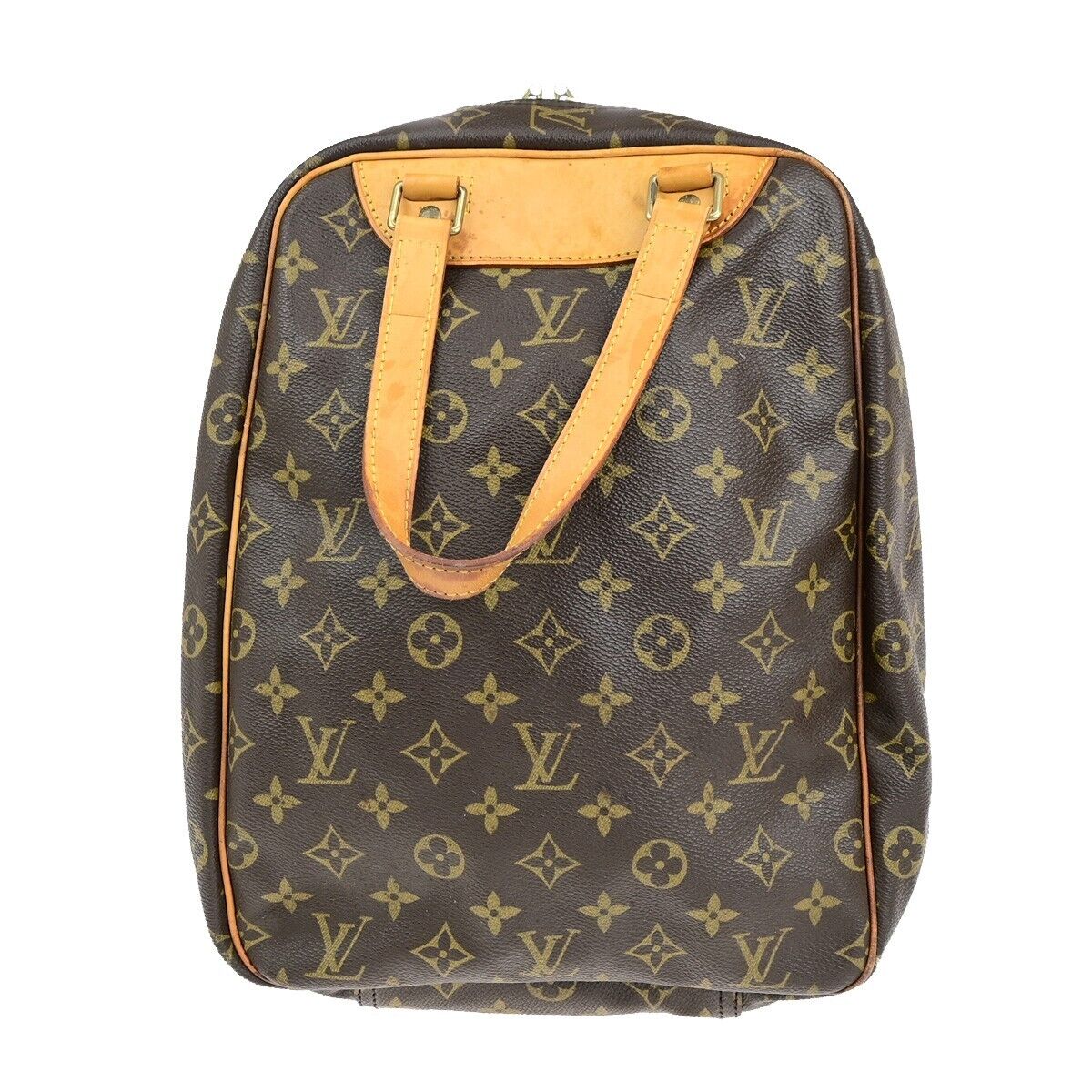 LOUIS VUITTON Excursion Shoes Hand Bag Monogram Leather Brown M41450 30ED298