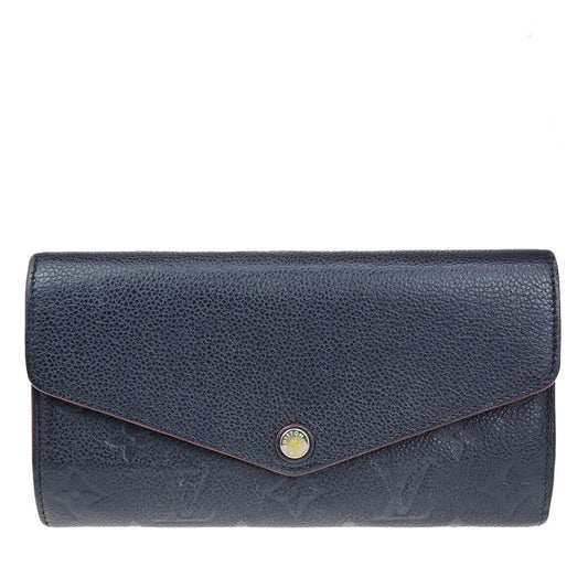 LOUIS VUITTON Portefeuille Sarah Wallet Monogram Empreinte Blue M62125 30YG536