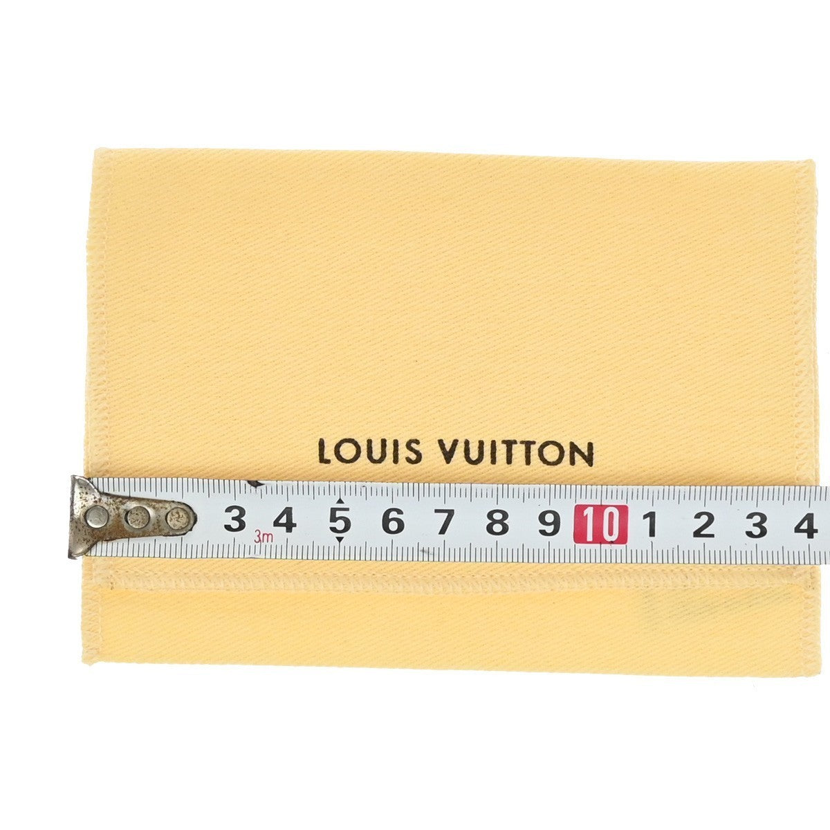LOUIS VUITTON Logo 10 Set Dust Bag Drawstring Canvas Cotton Beige Brown 09KB124