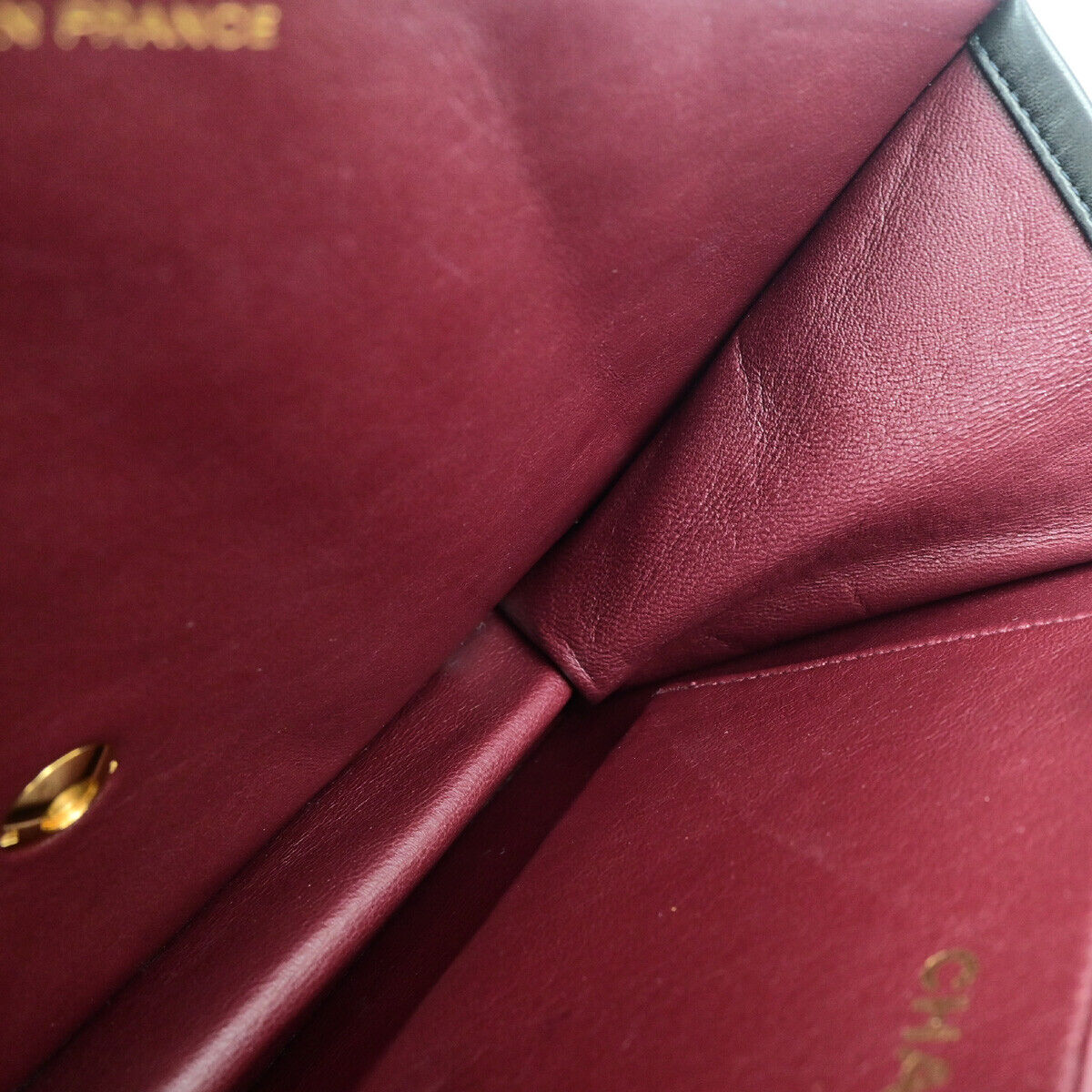 CHANEL CC Matelasse 25 Chain Shoulder Bag Leather Black GHW Vintage 392RJ899