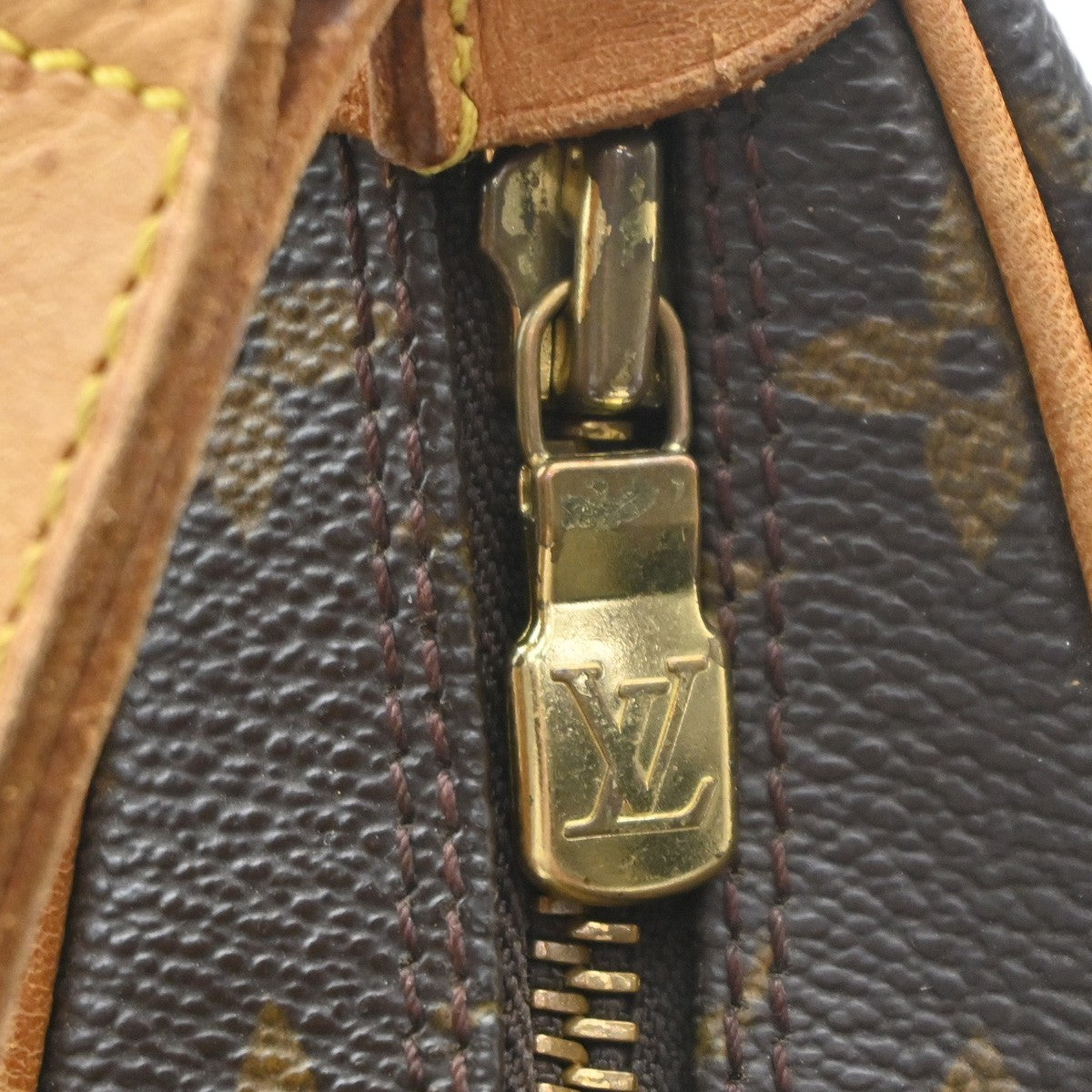 LOUIS VUITTON Boulogne 30 Shoulder Bag Monogram Leather Brown M51265 84YJ279
