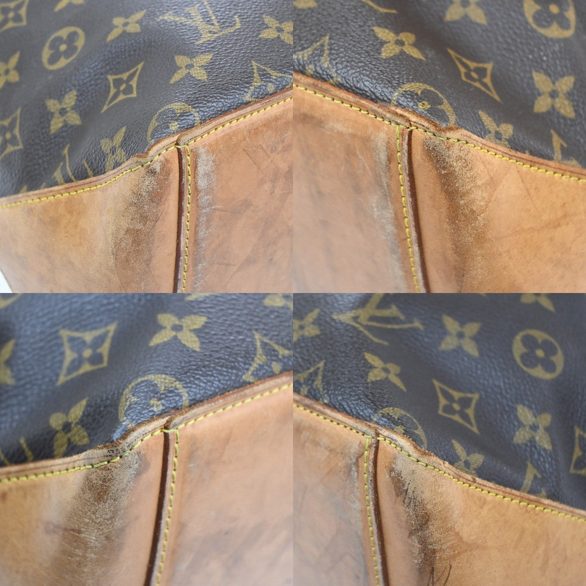 LOUIS VUITTON Cabas Mezzo Shoulder Bag Monogram Leather Brown M51151 70CA979