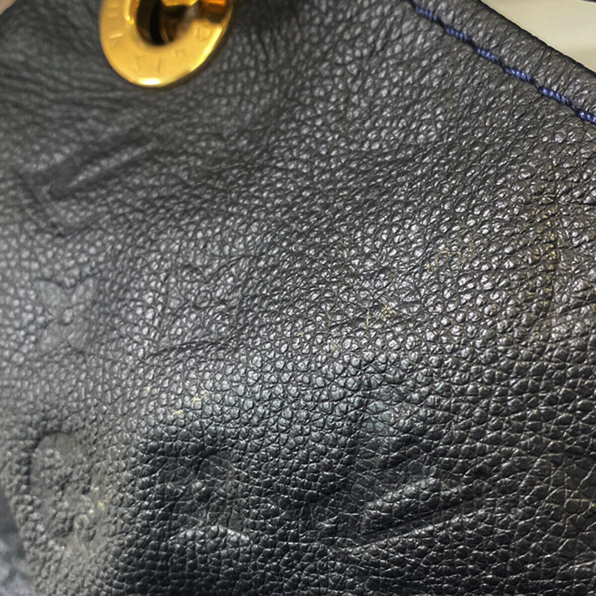 LOUIS VUITTON Artsy MM Hand Bag Monogram Empreinte Infini Blue M93448 650RK856