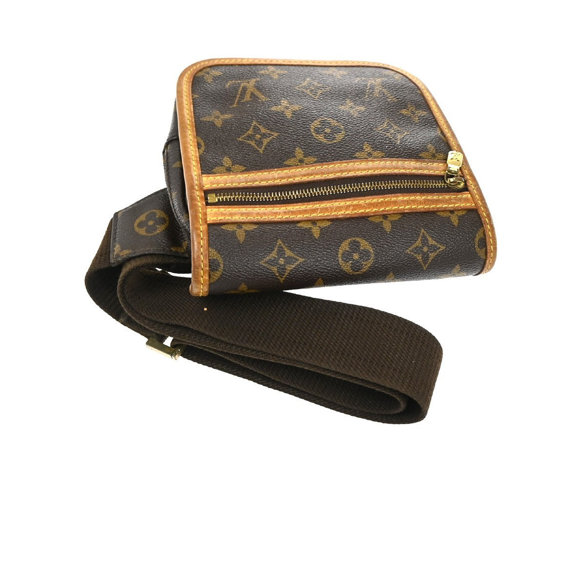 LOUIS VUITTON Bum Bag Bosphore Monogram Leather Canvas Brown M40108 70TA559