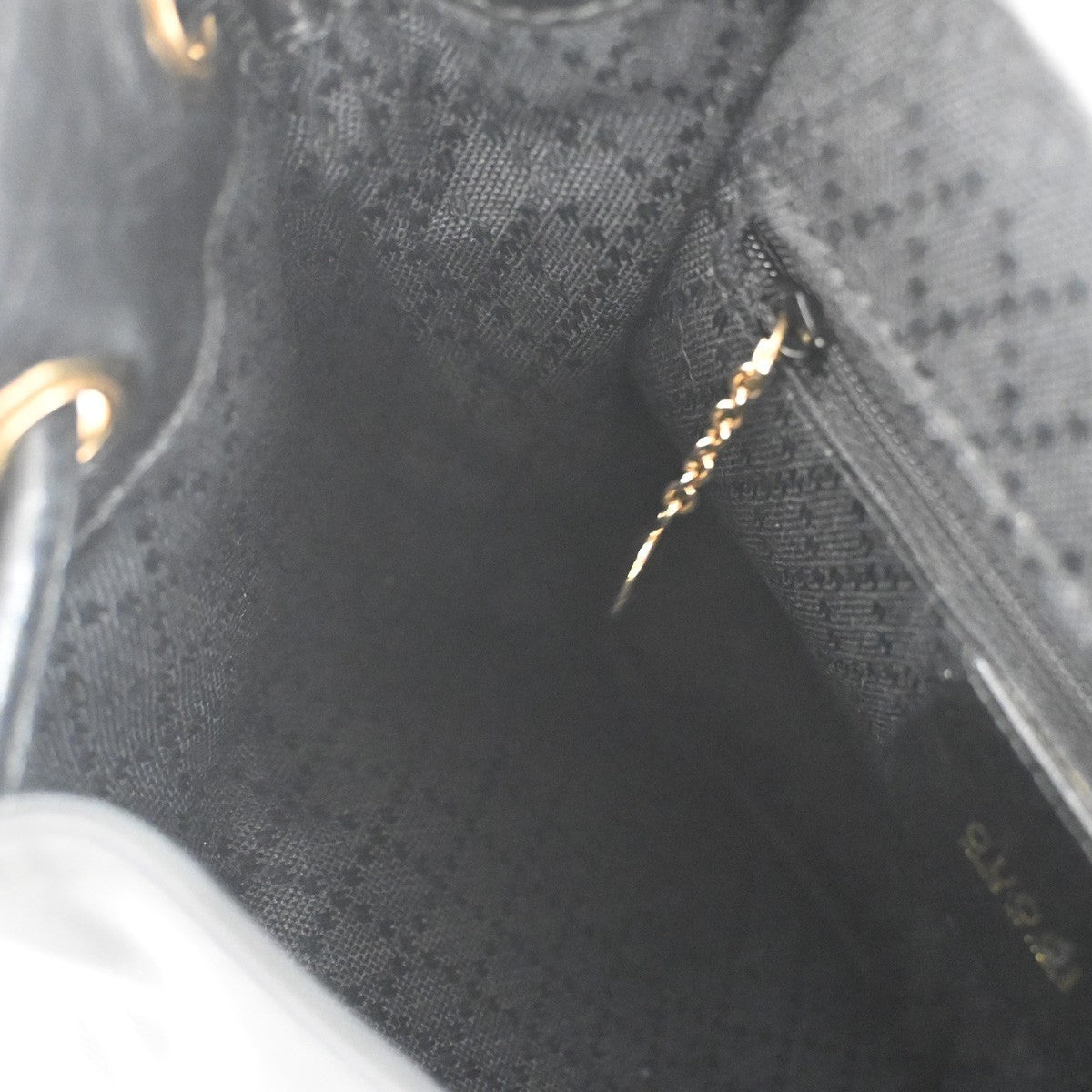 GUCCI Logo Bamboo Drawstring Backpack Bag Leather Black GHW Italy 85CA872