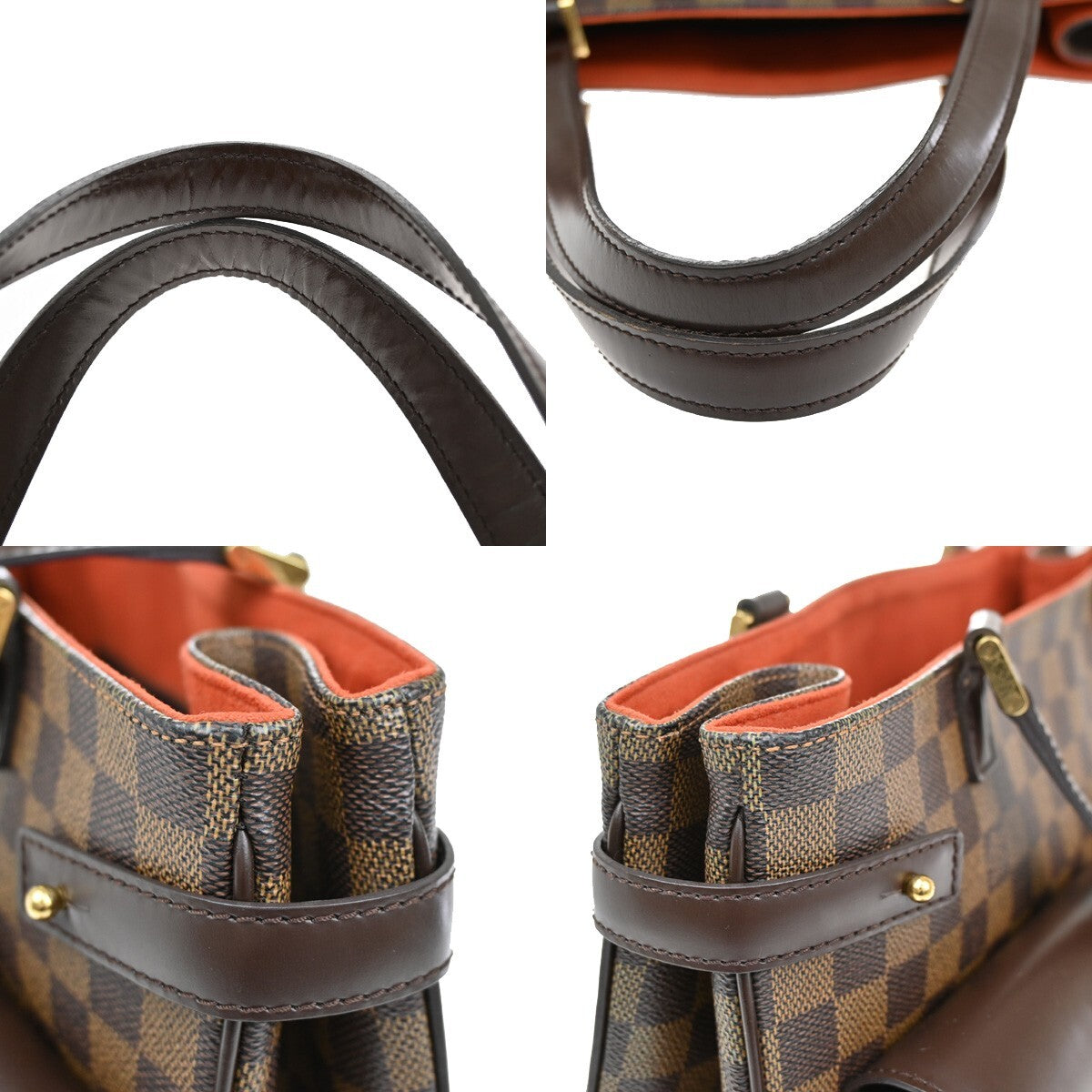 LOUIS VUITTON Uzes Shoulder Bag Damier Ebene Leather Brown France N51128 24EE389