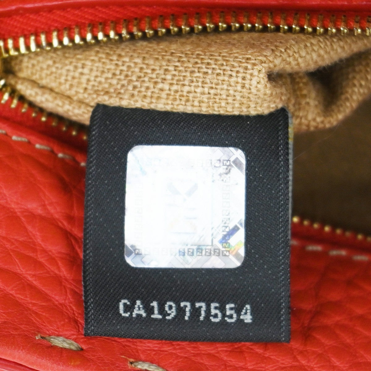 10.Live FENDI Logo Selleria Mini Linda Hand Bag Leather Red GHW Italy 31MA128