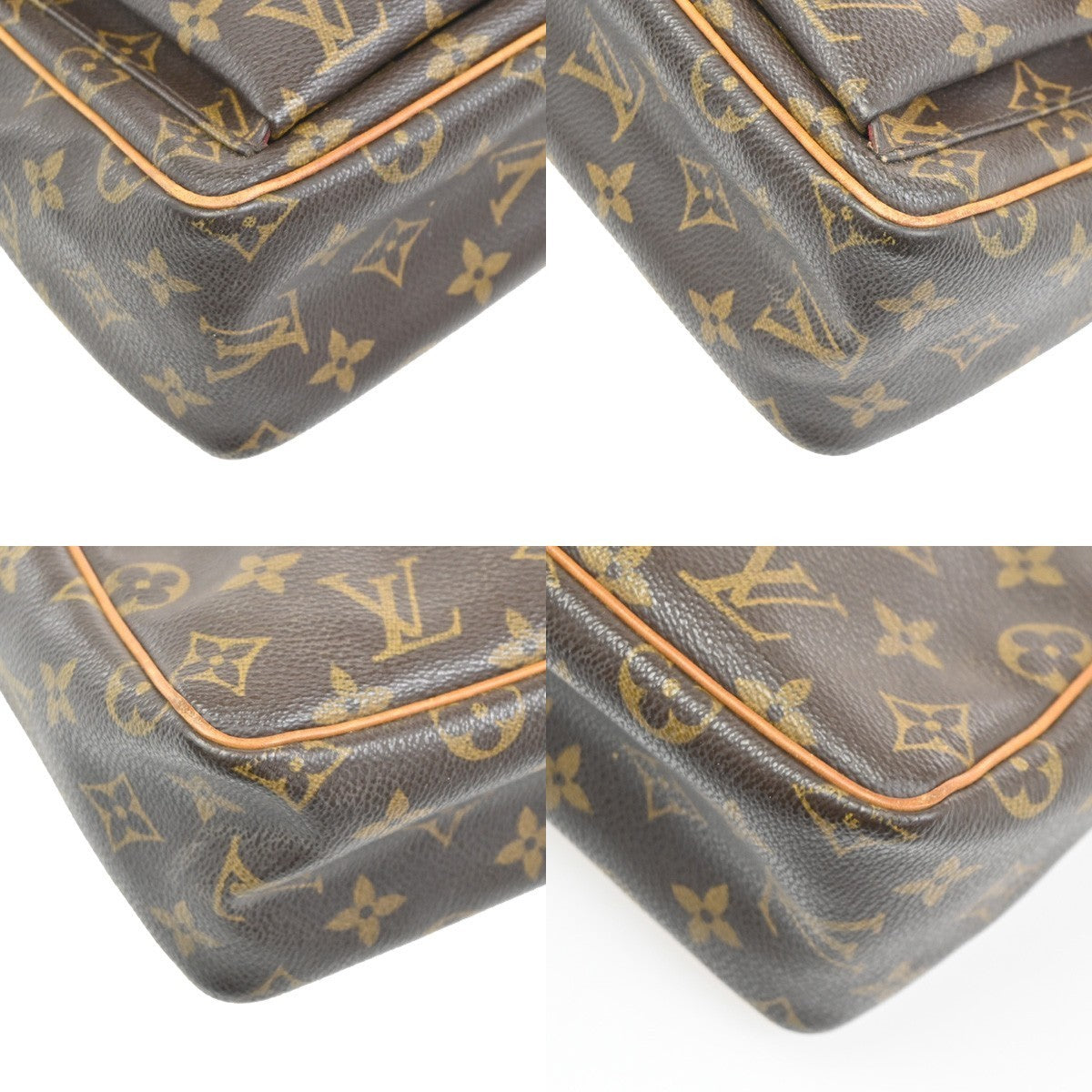 LOUIS VUITTON Viva Cite PM Shoulder Bag Monogram Leather Brown M51165 99TA530