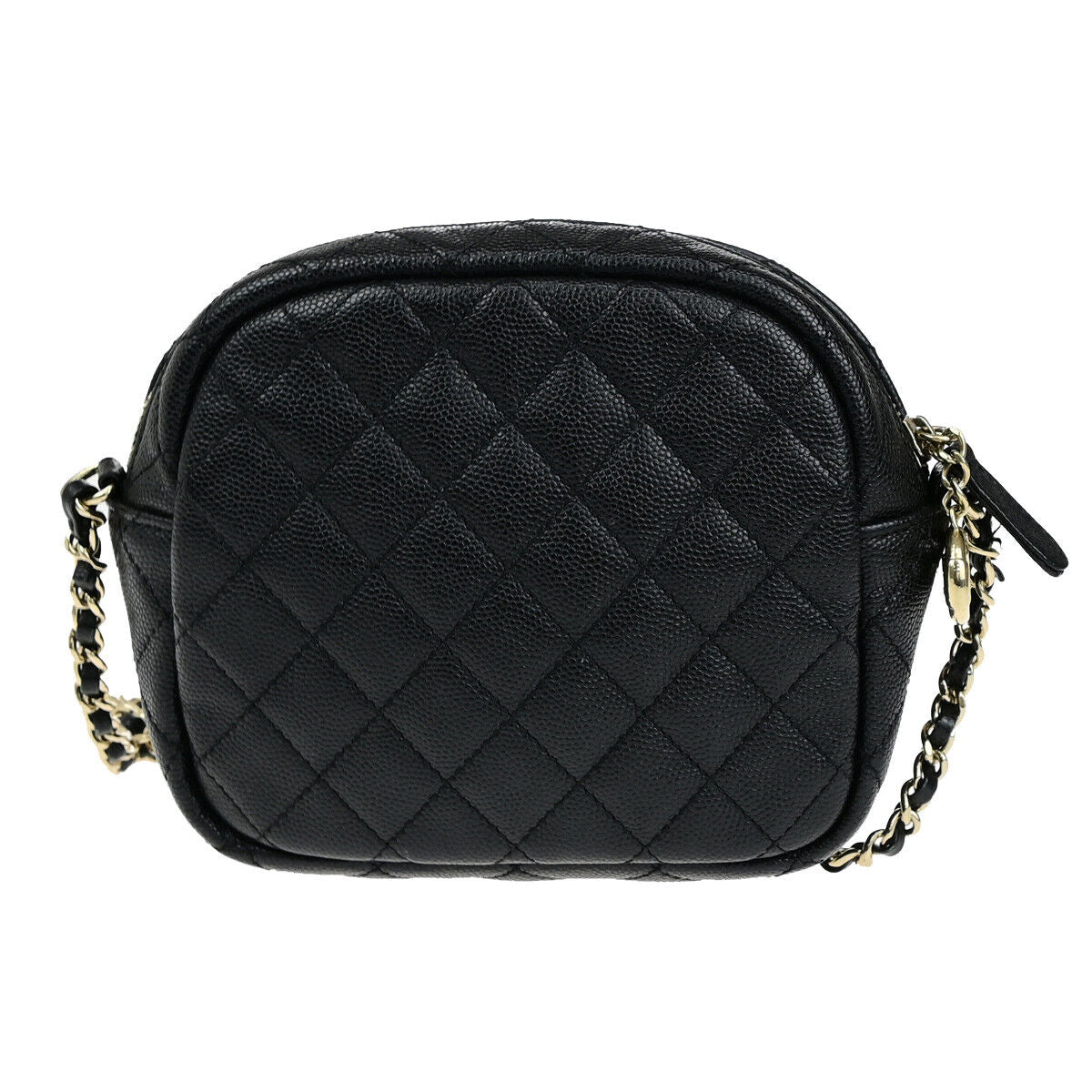 CHANEL CC Logo Matelasse Chain Mini Shoulder Bag Grained Leather BK GHW 325RK802