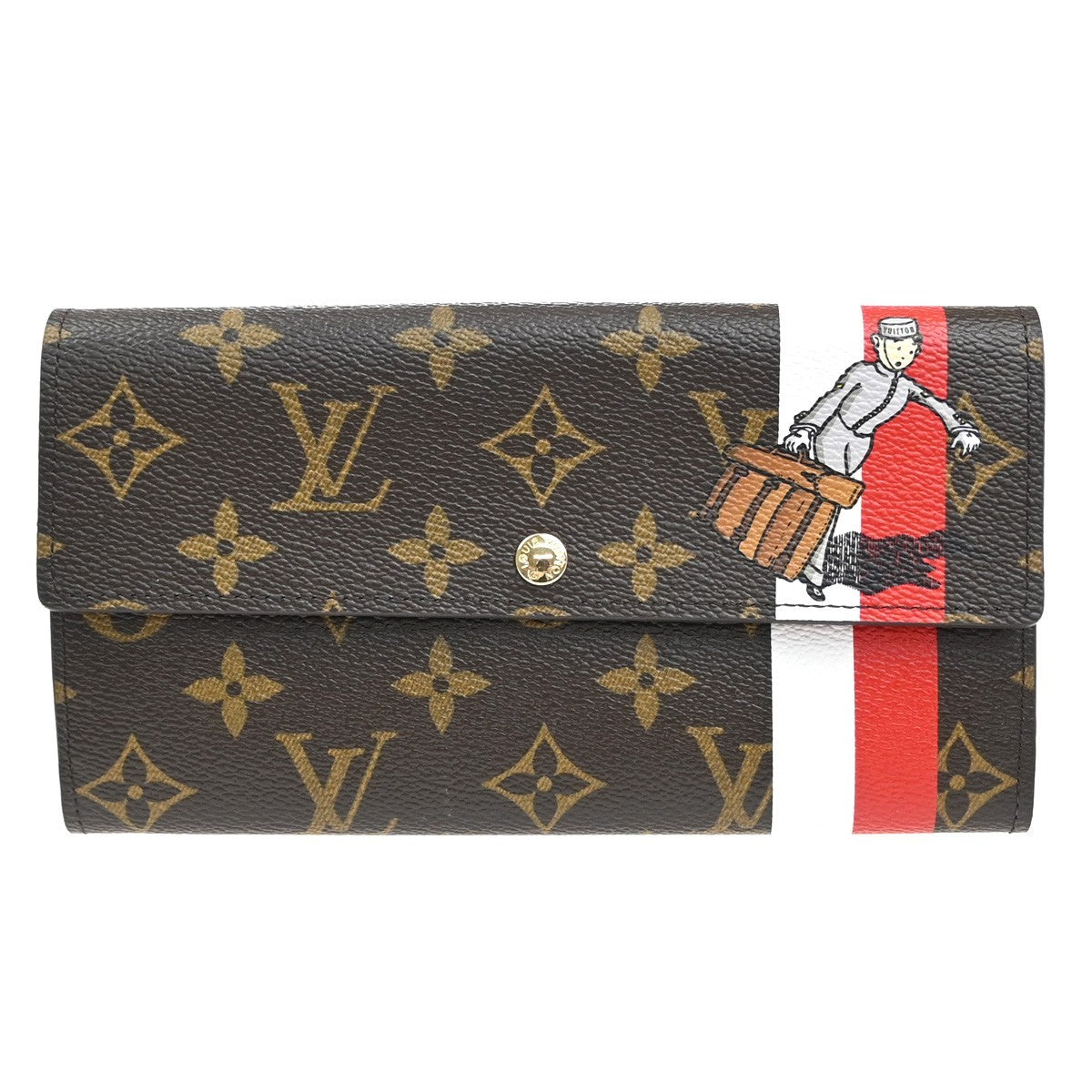 LOUIS VUITTON Portefeuille Sarah Wallet Monogram Groom BN France M60034 74MA587