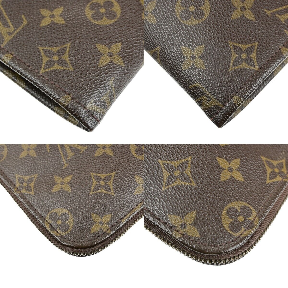 LOUIS VUITTON Poche Documents Business Clutch Bag Monogram M53456 64ED419