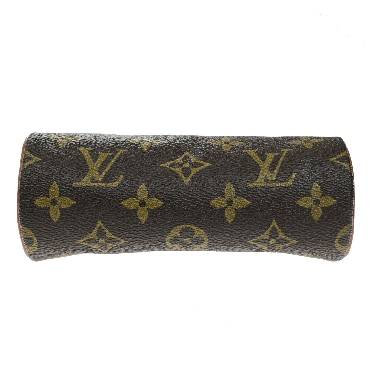 LOUIS VUITTON LV Papillon Pouch Mini Hand Bag Monogram Leather Brown 62YH064
