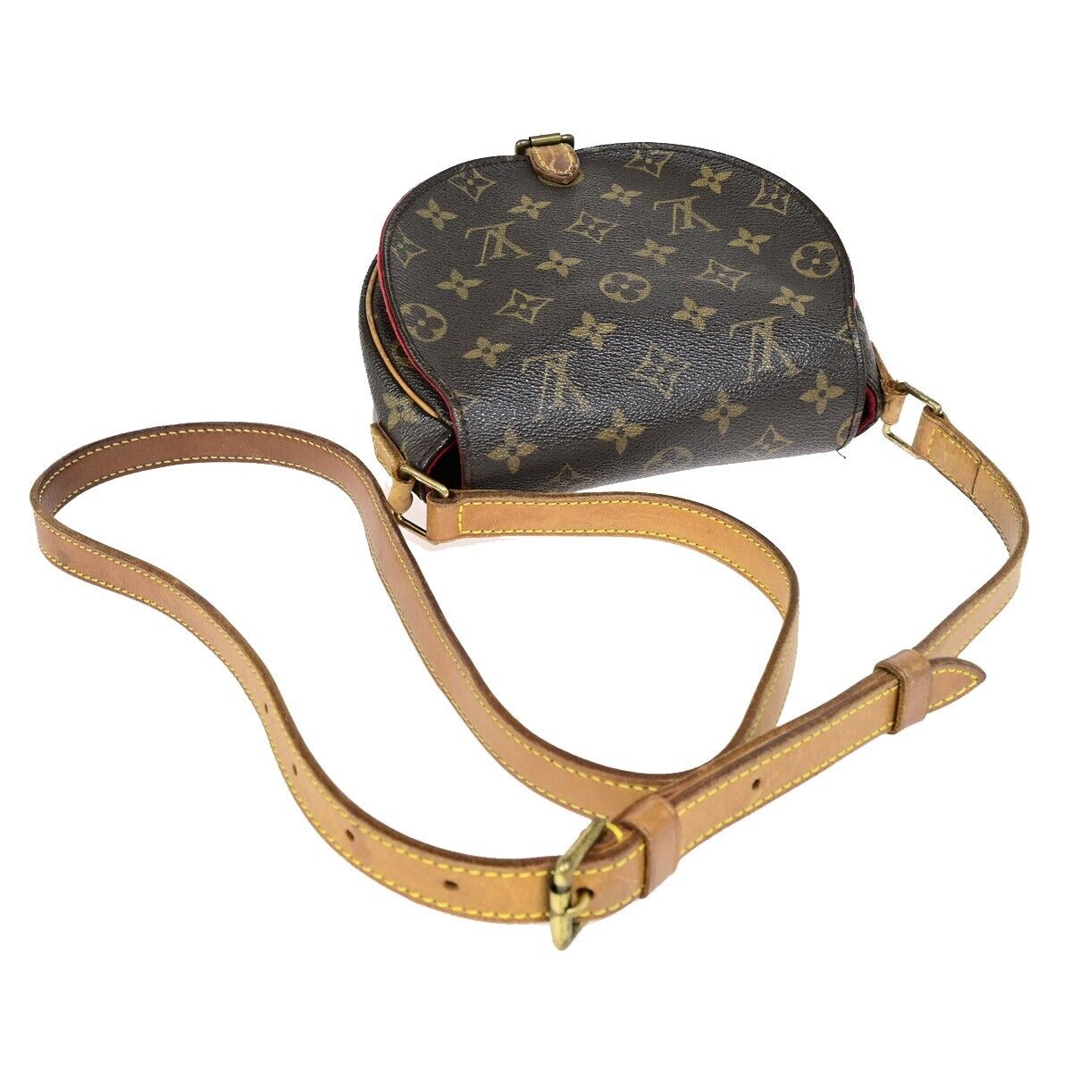 LOUIS VUITTON LV Tambourine Shoulder Bag Monogram Leather Brown M51179 73HC027