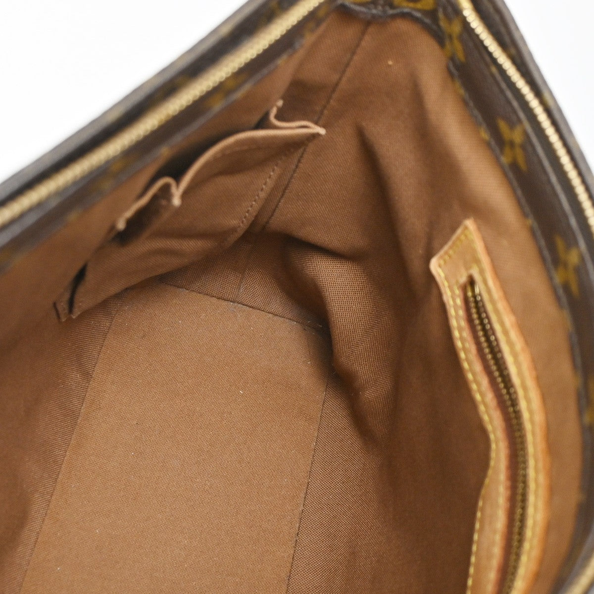 LOUIS VUITTON Cabas Piano Shoulder Bag Monogram Leather Brown M51148 67SA054