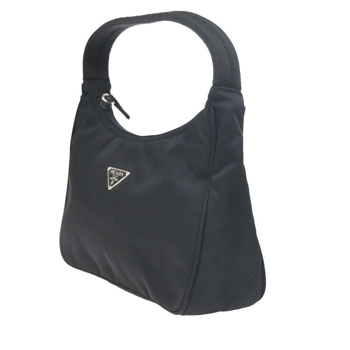 PRADA Re-Edition 2000 Triangle Logo Mini Shoulder Bag Nylon Black Italy 30RL894