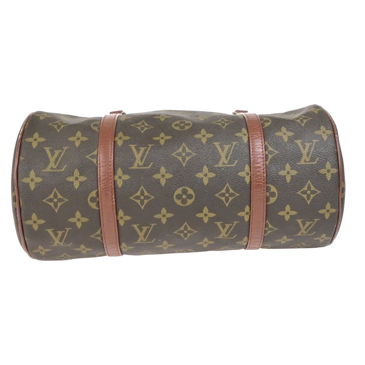 LOUIS VUITTON Logo PAPILLON 30 Hand Bag Monogram Leather Brown M51365 09FB281