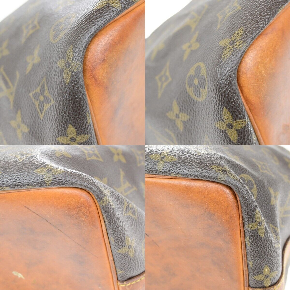 LOUIS VUITTON Petit Noe Drawstring Shoulder Bag Monogram Leather M42226 62ED538