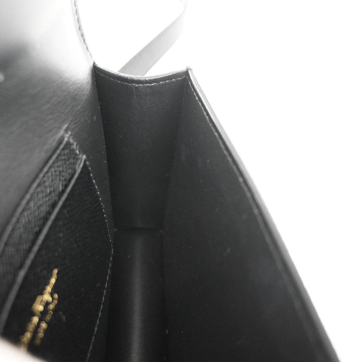 SALVATORE FERRAGAMO Logo Gancini Mini Shoulder Bag Leather Black GHW 37YH951