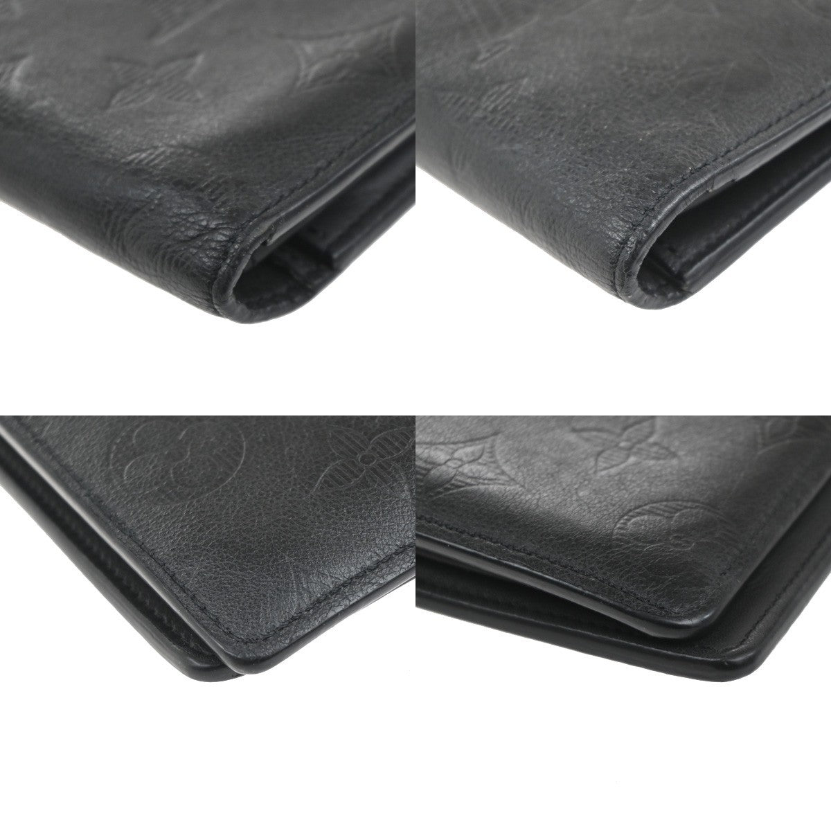 LOUIS VUITTON Portefeuille Brazza Wallet Monogram Shadow BK M62900 39KC343