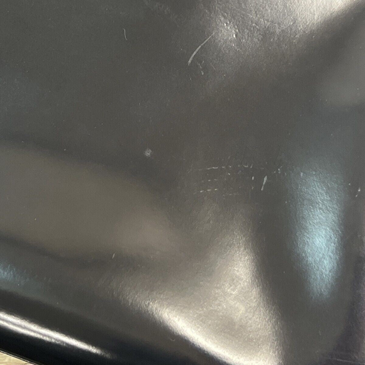 CHRISTIAN DIOR Lady Tote Hand Bag Patent Leather Black Silver Italy 12SH744